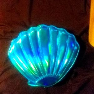 Blue seashell purse
